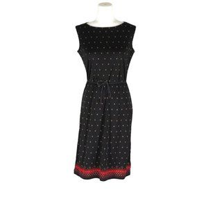 Emma James Black and Red Polka Dot Dress